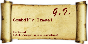 Gombár Izmael névjegykártya